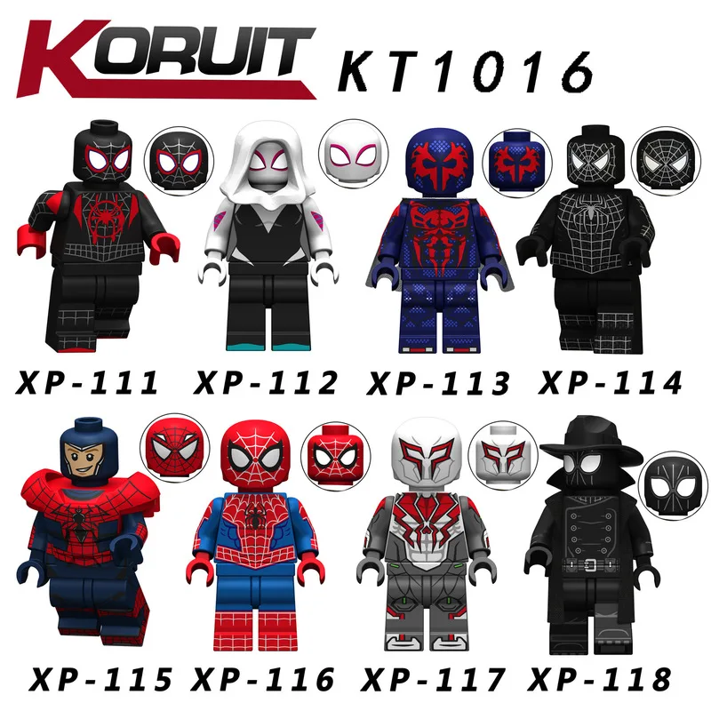8pcs Legoings Minifigured Marvel Avengers Spiderman Ultimate Spider-Man Noir Gwenom Bouwstenen Bricks Speelgoed Voor Kinderen
8pcs Legoings Minifigured Marvel Avengers Spiderman Ultimate Spider-Man Noir Gwenom Bouwstenen Bricks Speelgoed Voor Kinderen