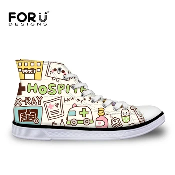 FORUDESIGNS Nurse Sneakers Women Fashion High Top Women Vulcanize Canvas Shoes Woman Ladies Flats Lace-up Nursing Casual Shoes
FORUDESIGNS Nurse Sneakers Women Fashion High Top Women Vulcanize Canvas Shoes Woman Ladies Flats Lace-up Nursing Casual Shoes