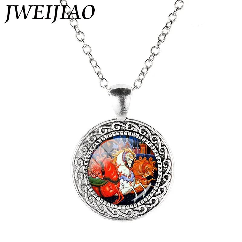 JWEIJIAO Christmas Horse Elk Carriage Necklace Cartoon Horse Art Picture Glass Dome Pendant Necklace Antique Silver Jewelry CM27
JWEIJIAO Christmas Horse Elk Carriage Necklace Cartoon Horse Art Picture Glass Dome Pendant Necklace Antique Silver Jewelry CM27
