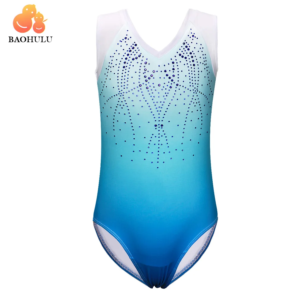 BAOHULU Girls One-Piece Ballet Leotard Sleeveless Gradient Blue Color Dancing Bodysuit Athletic Stage Training Leotards for Girl
BAOHULU Girls One-Piece Ballet Leotard Sleeveless Gradient Blue Color Dancing Bodysuit Athletic Stage Training Leotards for Girl
