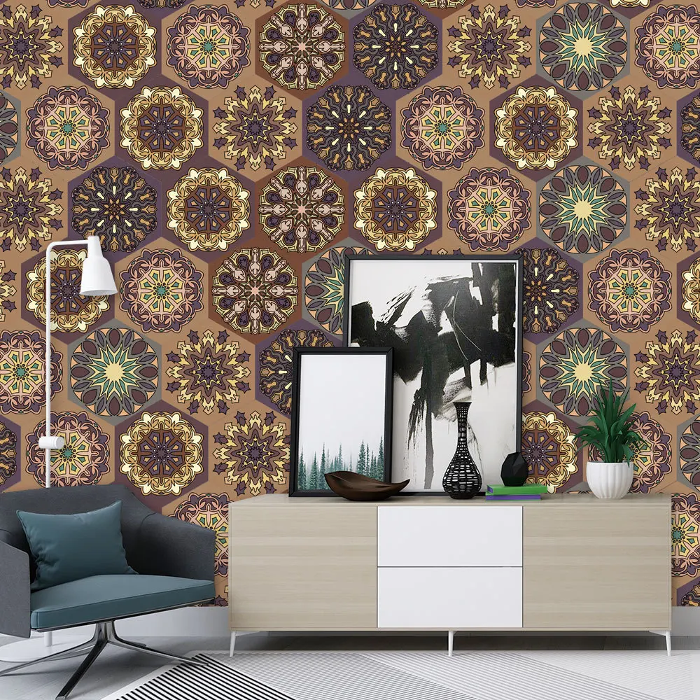 Muslim style Hexagon tile sticker New PVC waterproof wallpaper Home living room bedroom kitchen decoration floor stickers
Muslim style Hexagon tile sticker New PVC waterproof wallpaper Home living room bedroom kitchen decoration floor stickers