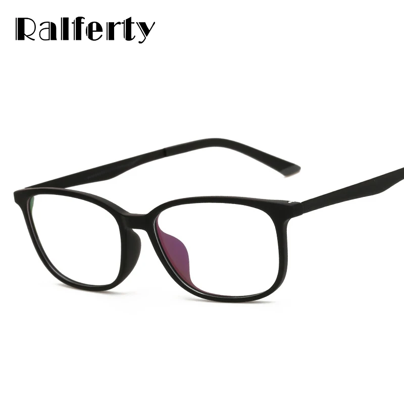 

Ralferty Ultra Light TR90 Computer Glasses Frame Eyeglass Men Women Optical Frames Degree Myopia Glasses Clear Black Oculos 1655