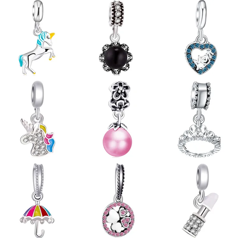 Long Crystal Whale Tree Cake Unicorn Love Heart Simulated Pearl Beads Fit Charm Pandora Bracelets for Women DIY Jewelry Bijoux
Long Crystal Whale Tree Cake Unicorn Love Heart Simulated Pearl Beads Fit Charm Pandora Bracelets for Women DIY Jewelry Bijoux