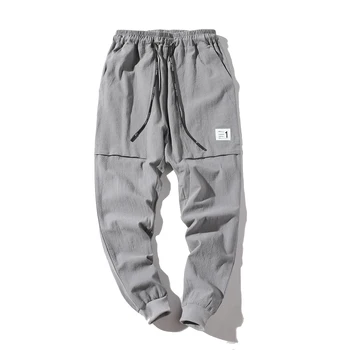 5XL Plus Size Men Linen Pants Khaki Summer Jogger Streatwear Sweat Pants Hip Hop Hombre oberol para calca masculina
5XL Plus Size Men Linen Pants Khaki Summer Jogger Streatwear Sweat Pants Hip Hop Hombre oberol para calca masculina