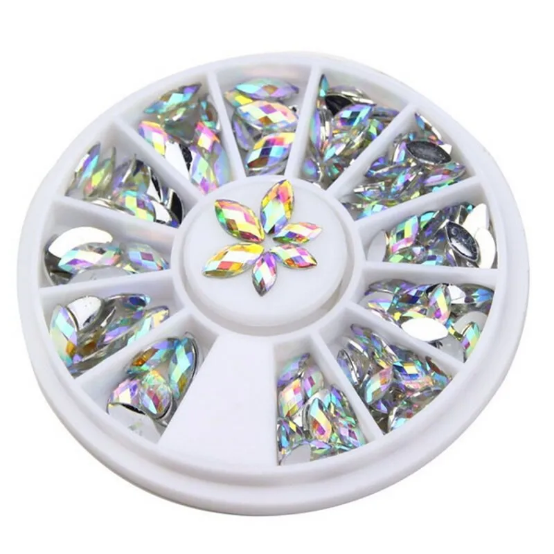 1 Wheel Nail Rhinestones 3*6mm 4*8mm 3D Flat Back AB Color Horse Eye Crystal Gem Rhinestones DIY Nail Art Tips Decoration ZP-01
1 Wheel Nail Rhinestones 3*6mm 4*8mm 3D Flat Back AB Color Horse Eye Crystal Gem Rhinestones DIY Nail Art Tips Decoration ZP-01