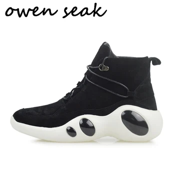 Owen Seak Men Casual Shoes Luxury Sneakers Trainers Cow Suede Leather Boots Arrivals Adult Male Spring Lace Up Flats Black Shoes
Owen Seak Men Casual Shoes Luxury Sneakers Trainers Cow Suede Leather Boots Arrivals Adult Male Spring Lace Up Flats Black Shoes