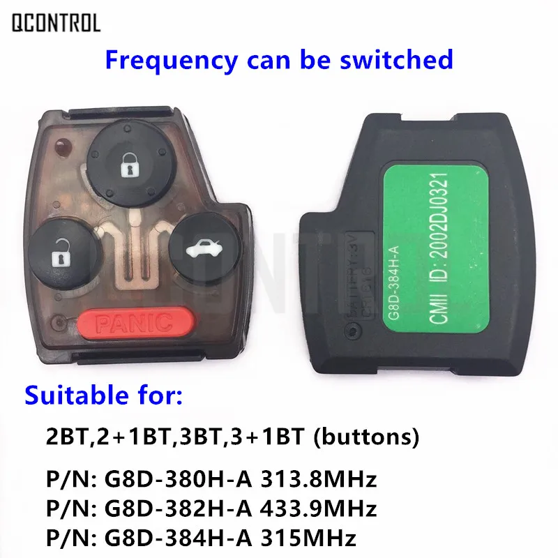 QCONTROL Remote Key Internal Assembly for Honda Accord CR-V HR-V Fit City Jazz Odyssey Civic Frequency Optional Key Core
QCONTROL Remote Key Internal Assembly for Honda Accord CR-V HR-V Fit City Jazz Odyssey Civic Frequency Optional Key Core