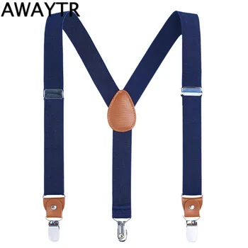 AWAYTR Baby Boys Braces Navy Black Casual Suspenders for Kids New 1 Inch 60 cm 3 Clips Clothing Suspenders Children Gift
AWAYTR Baby Boys Braces Navy Black Casual Suspenders for Kids New 1 Inch 60 cm 3 Clips Clothing Suspenders Children Gift