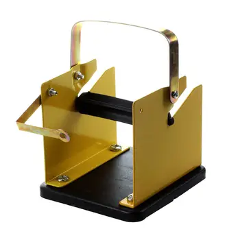 HHTL-Yellow Black Metal Solder Wire Stand Holder Support