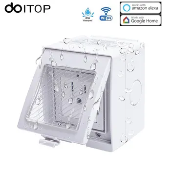 DOITOP Waterproof WiFi Smart Socket Outlet Plug Wireless Power Socket Timer Setting App Remote Control for iPhone Android A3
DOITOP Waterproof WiFi Smart Socket Outlet Plug Wireless Power Socket Timer Setting App Remote Control for iPhone Android A3