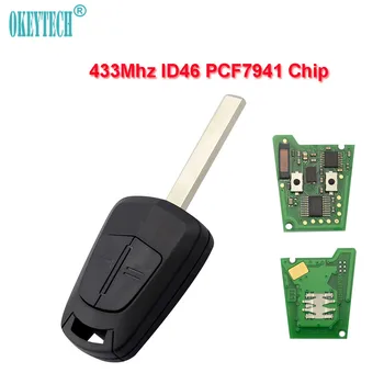 OkeyTech for Opel Remote Key 433mhz ID46 PCF7941 Chip Uncut Blade 2 Buttons For Opel Vauxhall Astra H J Corsa Insignia Control
OkeyTech for Opel Remote Key 433mhz ID46 PCF7941 Chip Uncut Blade 2 Buttons For Opel Vauxhall Astra H J Corsa Insignia Control