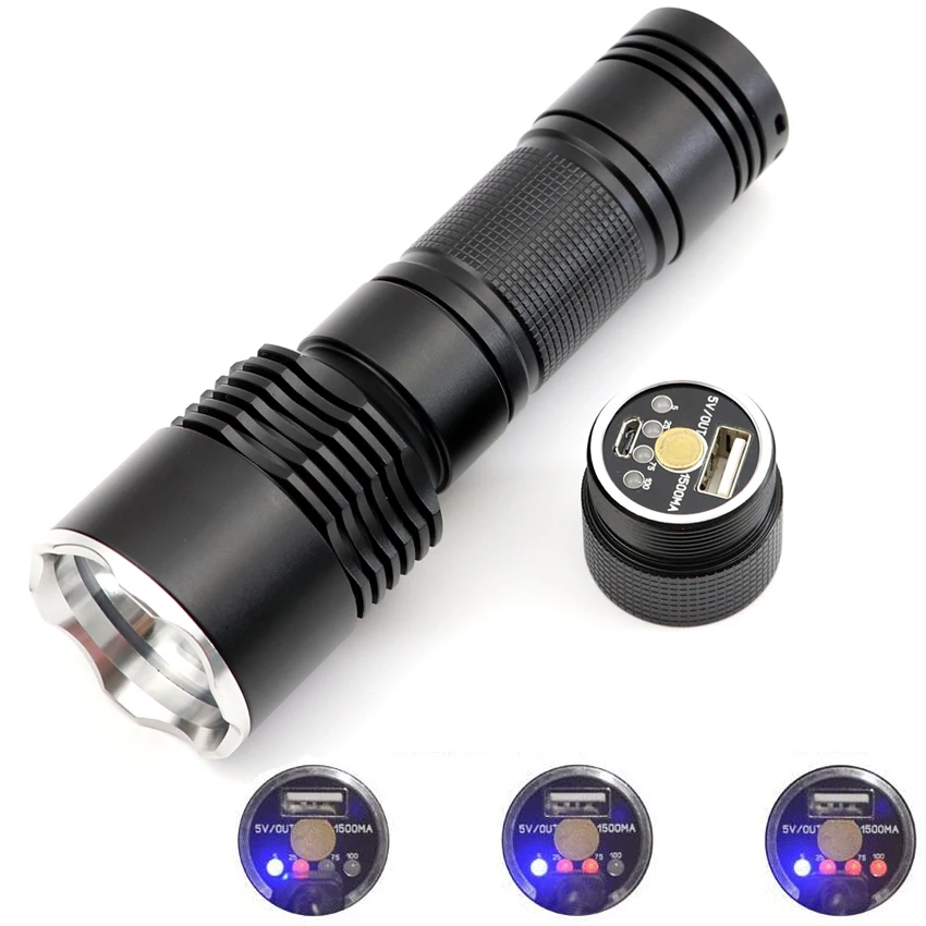 XM-L2 L2 XP-L Hi Rechargeable 18650 26650 LED Flashlight Torch Mobile power bank USB Charge battery charger for cell phones
XM-L2 L2 XP-L Hi Rechargeable 18650 26650 LED Flashlight Torch Mobile power bank USB Charge battery charger for cell phones