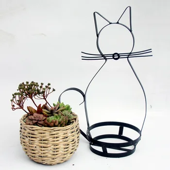 Flower Planter Plant Wardian Case Cat Shape Iron Shelving for Flower Basket Garden Planter Standing Structure Modern Brief
Flower Planter Plant Wardian Case Cat Shape Iron Shelving for Flower Basket Garden Planter Standing Structure Modern Brief