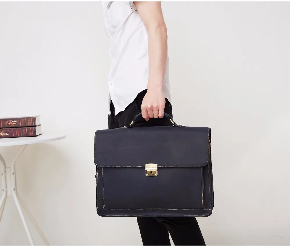 Business Satchel Briefcase For Laptop