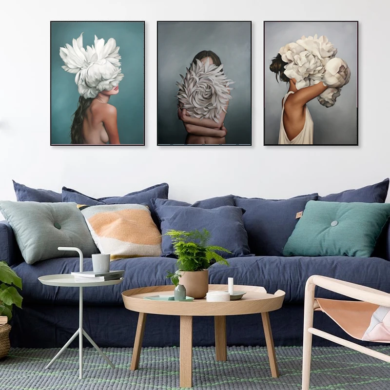 SELFLESSLY Wall Art Picture Flower and Women Canvas Prints For Living Room Modern Canvas Painting Nordic Decoration Pictures
SELFLESSLY Wall Art Picture Flower and Women Canvas Prints For Living Room Modern Canvas Painting Nordic Decoration Pictures