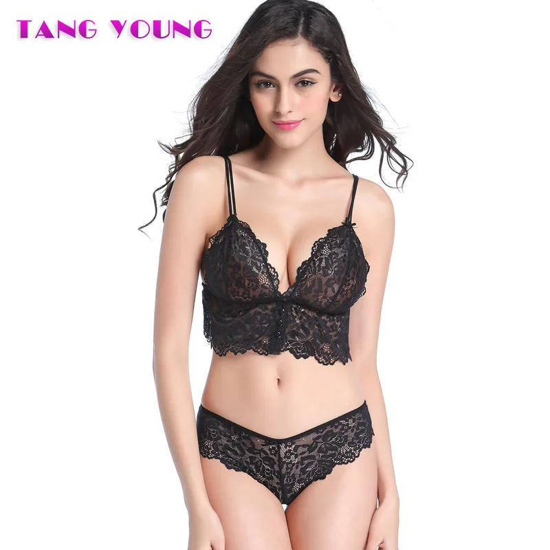 Womens Sexy lingerie Set Lace Embroidery Transparent Bra Set Temptation Deep V Bra and Panty Sets Women Bralette Underwear Set
Womens Sexy lingerie Set Lace Embroidery Transparent Bra Set Temptation Deep V Bra and Panty Sets Women Bralette Underwear Set
