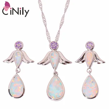 CiNily Created White Fire Opal Purple Zircon Silver Plated Wholesale for Women Jewelry Pendant Stud Earrings Jewelry Set OT124
CiNily Created White Fire Opal Purple Zircon Silver Plated Wholesale for Women Jewelry Pendant Stud Earrings Jewelry Set OT124
