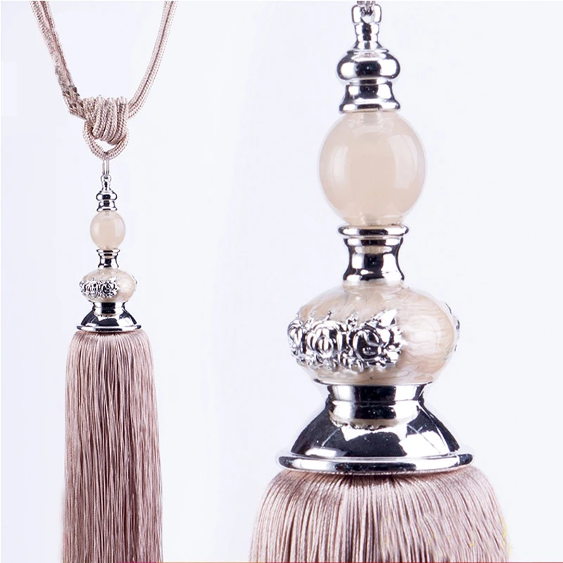 1 Pair Modern Rope Curtain Tiebacks Ball Beaded Tassel Tiebacks curtain track Holdback accessory Home Windows Curtain Tie Backs
1 Pair Modern Rope Curtain Tiebacks Ball Beaded Tassel Tiebacks curtain track Holdback accessory Home Windows Curtain Tie Backs