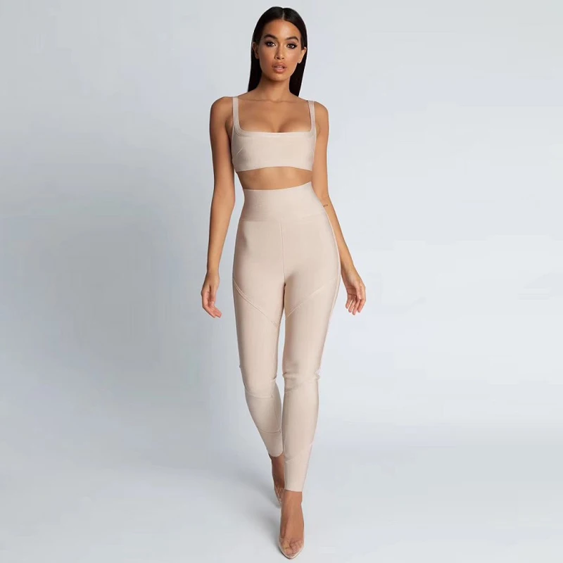 Fashion Two Piece Set Pink Green Bandage Sexy Spaghetti Strap Women Summer Jumpsuits Sexy Skinny Party Jumpsuits Clubwear 2019
Fashion Two Piece Set Pink Green Bandage Sexy Spaghetti Strap Women Summer Jumpsuits Sexy Skinny Party Jumpsuits Clubwear 2019