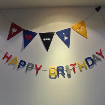 3 Meter Felt Birthday Party Decoration Superhero batman captain ironman Banner Heart Bunting for Children kids
3 Meter Felt Birthday Party Decoration Superhero batman captain ironman Banner Heart Bunting for Children kids