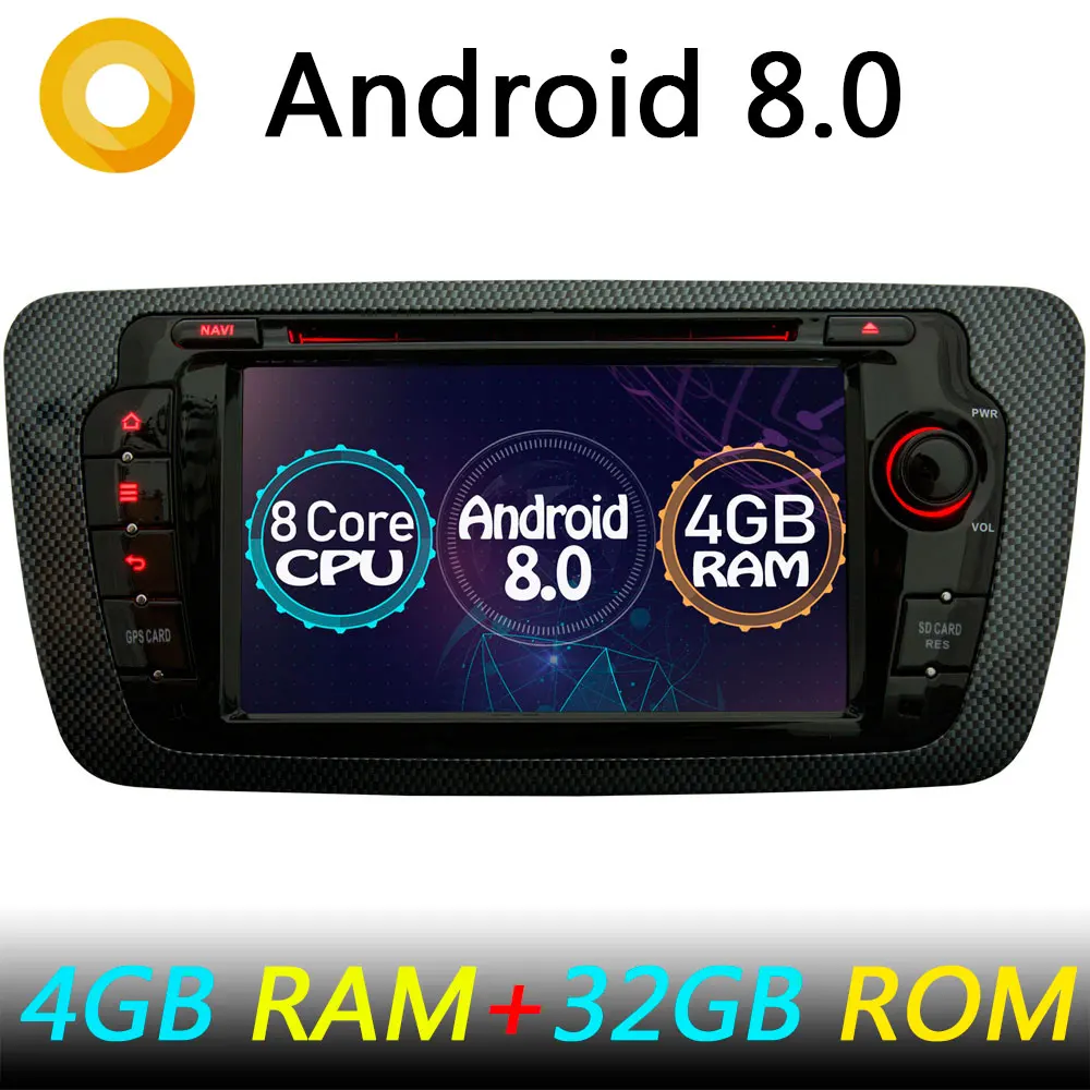 Android 8.0 Octa Core 4GB RAM Car DVD Player Radio For Seat Ibiza 2009 2010 2011 2012 2013 Car Radio Stereo GPS Navigation
Android 8.0 Octa Core 4GB RAM Car DVD Player Radio For Seat Ibiza 2009 2010 2011 2012 2013 Car Radio Stereo GPS Navigation