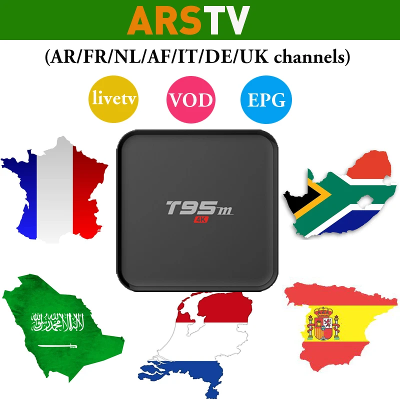 Android 6.0 T95M 2G 8G Smart IPTV Europe Arabic Box With ARSTV Code For France Benelux Africa Turkish TV Channels Upgrade QHDTV
Android 6.0 T95M 2G 8G Smart IPTV Europe Arabic Box With ARSTV Code For France Benelux Africa Turkish TV Channels Upgrade QHDTV