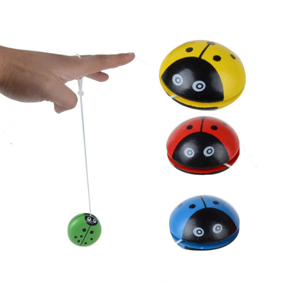 ladybird Yo Yo ball Blue green red yellow Ladybug YOYO creative toys wooden Yo Yo toys for children 1PCS Four colors
ladybird Yo Yo ball Blue green red yellow Ladybug YOYO creative toys wooden Yo Yo toys for children 1PCS Four colors