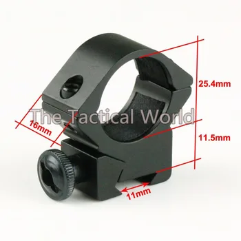 2pcs 25.4mm 1" Inch Rifle Scope Ring Mount for 11mm Picatinny Weaver Rail Dovetail Mount Low Profile Hunting Laser Flashlight 
2pcs 25.4mm 1" Inch Rifle Scope Ring Mount for 11mm Picatinny Weaver Rail Dovetail Mount Low Profile Hunting Laser Flashlight