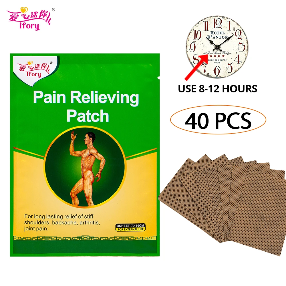 Ifory 40 Pieces/5 Bags Porous Medical Plaster Body Pain Patch Capsicum Plaster Back Health Care Pain Relief Stickers
Ifory 40 Pieces/5 Bags Porous Medical Plaster Body Pain Patch Capsicum Plaster Back Health Care Pain Relief Stickers