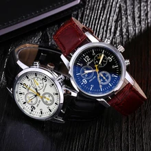 Прямая поставка кожаные часы для мужчин Топ бренд роскошные