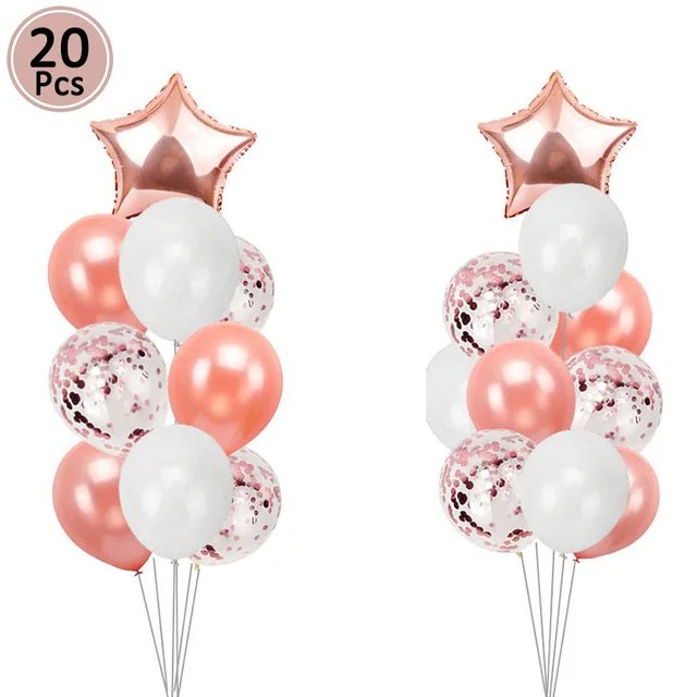 20pcs/lot Mix Rose Gold Confetti Latex Balloons Pink 12 Inches Party Balloons for Baby Shower Bridal Shower Wedding Decorations
20pcs/lot Mix Rose Gold Confetti Latex Balloons Pink 12 Inches Party Balloons for Baby Shower Bridal Shower Wedding Decorations