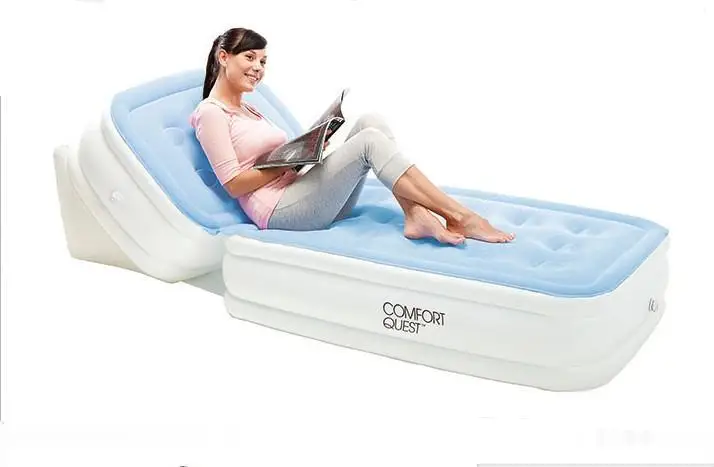 Image new adjustable back flocking mattress inflatable bed air cushion single folding bean bag living room sofa beds,foldable cushion