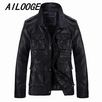 2016 New PU Leather Jacket Coats For Men Muti Pockets Vintage Branding Leather Coats Casual Motorcycle Leather Jacket Cool
2016 New PU Leather Jacket Coats For Men Muti Pockets Vintage Branding Leather Coats Casual Motorcycle Leather Jacket Cool