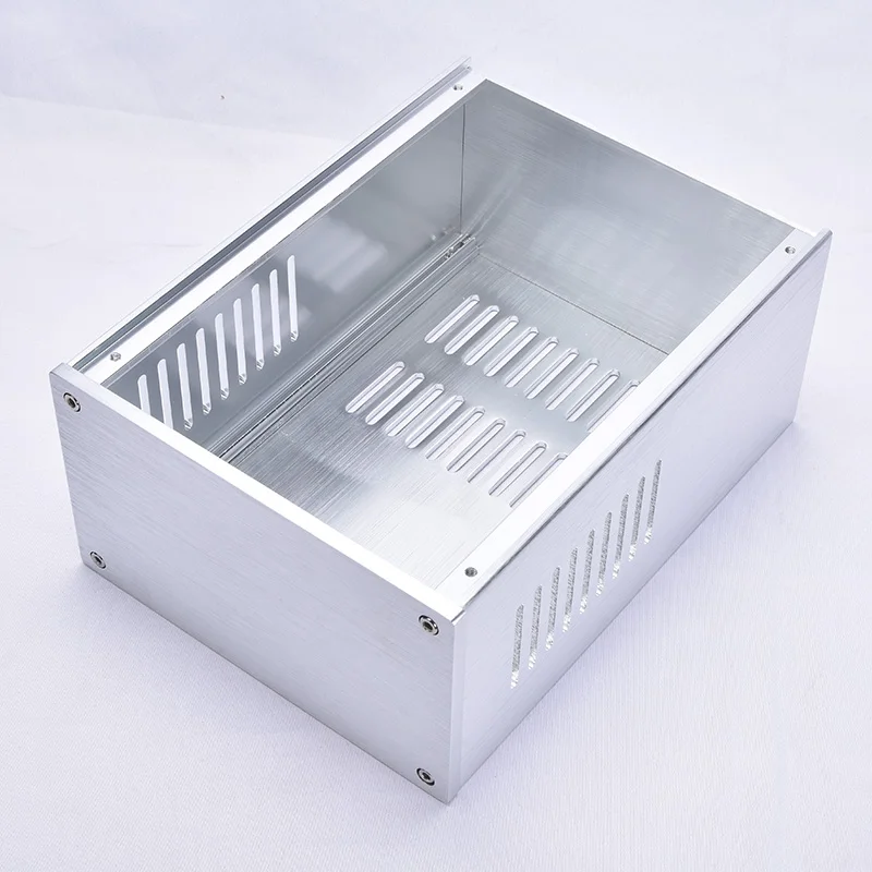 KYYSLB DIY 168 мм * 100 мм * 229 мм чехол для усилителя, домашняя аудиосистема, полностью алюминиевый корпус усилителя, серебро 1610, многофункциональная коробка
KYYSLB DIY 168 мм * 100 мм * 229 мм чехол для усилителя, домашняя аудиосистема, полностью алюминиевый корпус усилителя, серебро 1610, многофункциональная коробка