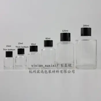 30ml clear Glass bottle With black aluminum screw cap and reducer.for Essential Oil or liquid cream or lotion,glass Container
30ml clear Glass bottle With black aluminum screw cap and reducer.for Essential Oil or liquid cream or lotion,glass Container