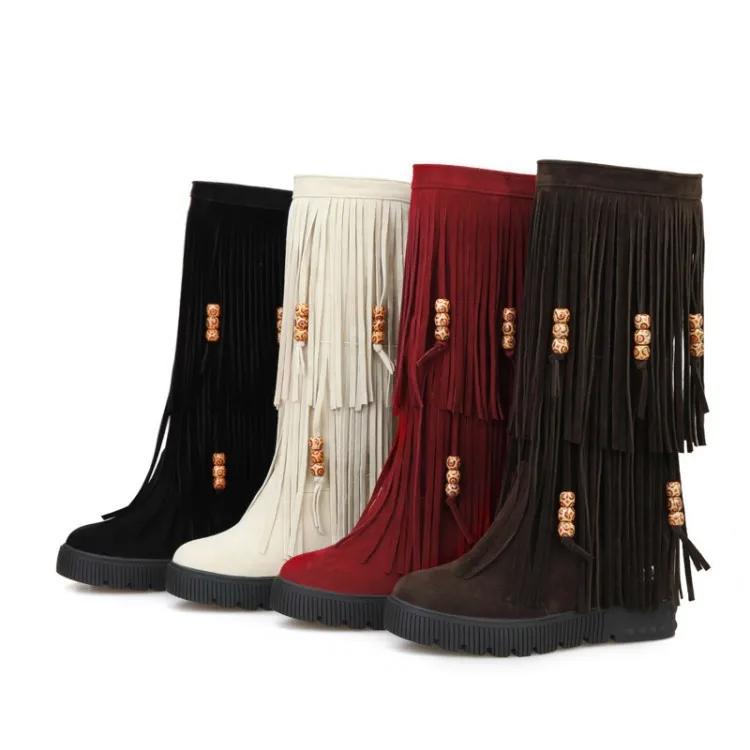 Ladies fashion big size10 11 12 13 2layers tassel round toe beading nubuck leather mid-calf boot winter flat with boots shoes
Ladies fashion big size10 11 12 13 2layers tassel round toe beading nubuck leather mid-calf boot winter flat with boots shoes