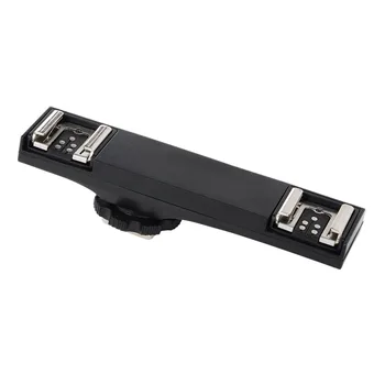 Dual Hot Shoe Flash Speedlite Light Bracket Splitter for Canon 7DII 70D 5DR 5DRS 5DIII 6D D5D4 650D 700D 80DSLR Camera Camcorder
Dual Hot Shoe Flash Speedlite Light Bracket Splitter for Canon 7DII 70D 5DR 5DRS 5DIII 6D D5D4 650D 700D 80DSLR Camera Camcorder