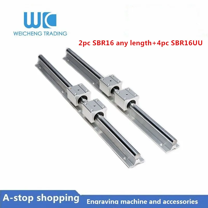 2pc SBR16 width 16mm linear rail any length support round guide rail+4pcs SBR16UU slide block for cnc parts
2pc SBR16 width 16mm linear rail any length support round guide rail+4pcs SBR16UU slide block for cnc parts