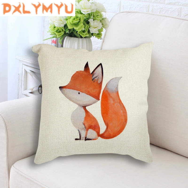 Cartoon Fox Reading Study Painting Printed Pillowcase Animal Linen Cushion for Sofa Decorative Cushion Throw Pillow Home Decor
Cartoon Fox Reading Study Painting Printed Pillowcase Animal Linen Cushion for Sofa Decorative Cushion Throw Pillow Home Decor