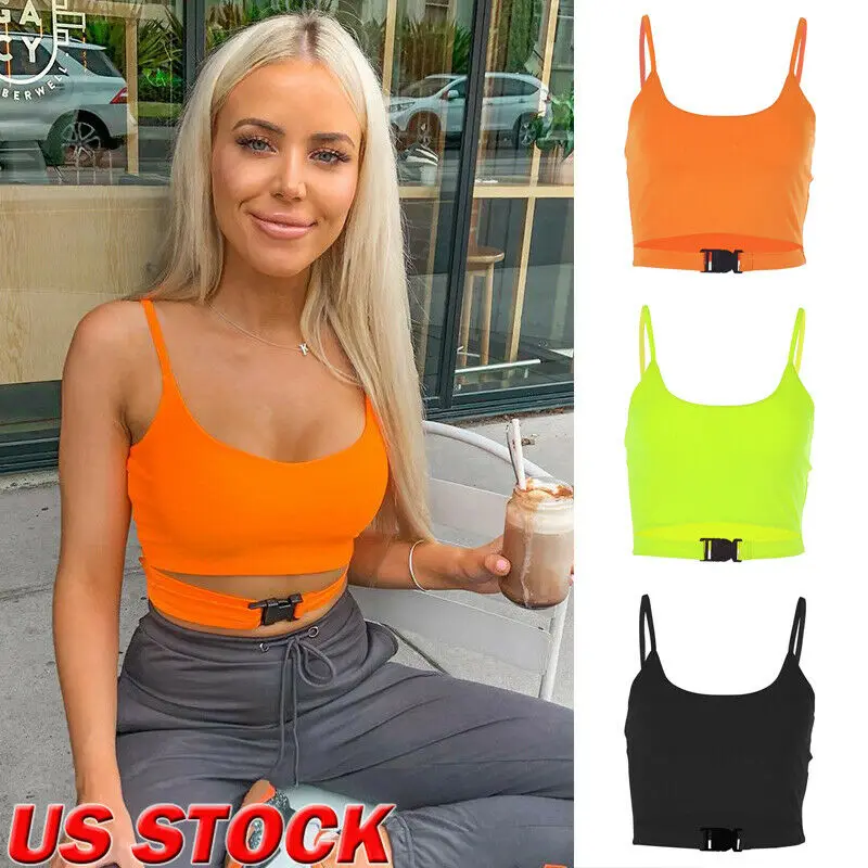 2019 New Women Casual Solid Tank Tops Vest Sexy Sleeveless Buckle Crop Top Cami Tops Summer 
2019 New Women Casual Solid Tank Tops Vest Sexy Sleeveless Buckle Crop Top Cami Tops Summer