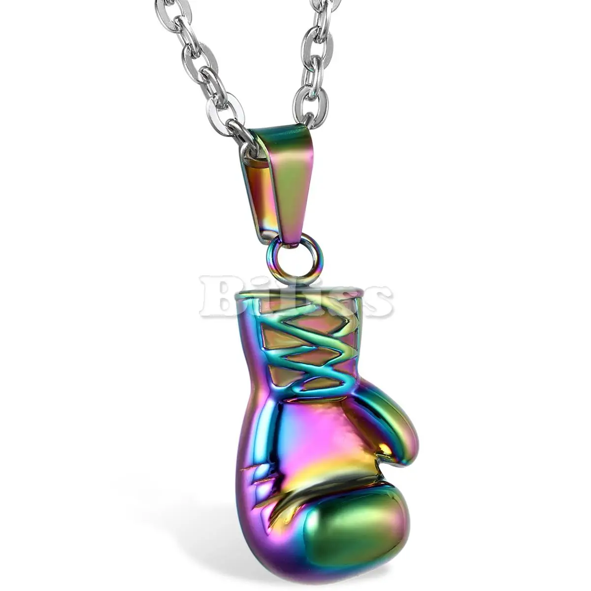 Fashion Lovely Mini Boxing Glove Necklace Boxing Match Jewelry 316L Stainless Steel Cool Pendant for Men Boys Gift Blue Color
Fashion Lovely Mini Boxing Glove Necklace Boxing Match Jewelry 316L Stainless Steel Cool Pendant for Men Boys Gift Blue Color