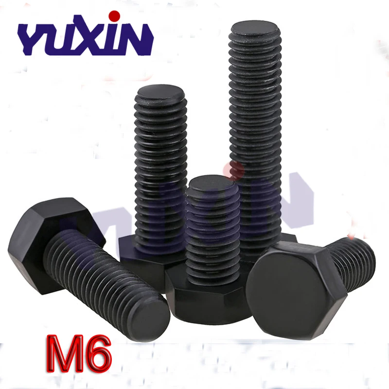 50Pcs/25Pcs M6*8/10/12-60mm DIN933 GB5783 Black Nylon Hexagonal Screw, Plastic Insulated Bolt, Hexagonal Plastic Bolt
50Pcs/25Pcs M6*8/10/12-60mm DIN933 GB5783 Black Nylon Hexagonal Screw, Plastic Insulated Bolt, Hexagonal Plastic Bolt