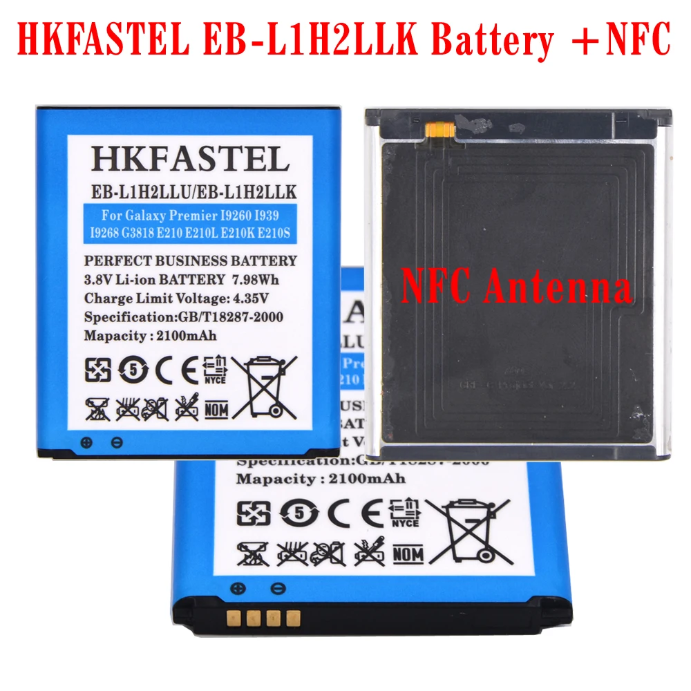 HKFASTEL EB-L1H2LLK EB-L1H2LLU Mobile phone battery For Samsung Galaxy Premier i9260 i9268 i939 i9305 E210S E210L E210K Batterie
HKFASTEL EB-L1H2LLK EB-L1H2LLU Mobile phone battery For Samsung Galaxy Premier i9260 i9268 i939 i9305 E210S E210L E210K Batterie
