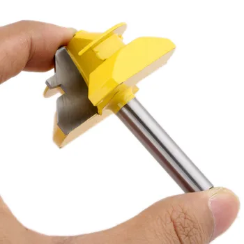 DRELD 8mm Shank Lock Miter Router Bit 45 Degree Woodworking Tenon Drilling Milling Cutter 3/4" Diameter For Carpenter Tools
DRELD 8mm Shank Lock Miter Router Bit 45 Degree Woodworking Tenon Drilling Milling Cutter 3/4" Diameter For Carpenter Tools