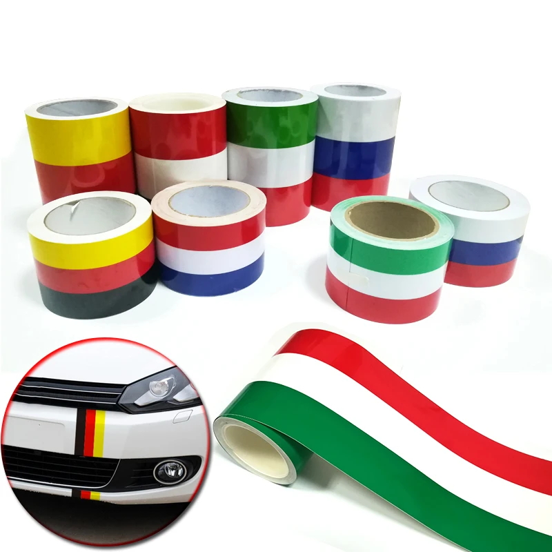 Car-styling 7.5cm/15cm*100cm German France Italy Flag Stripe Decal Bumper Car Body Stickers For BMW Kia Lada etc.
Car-styling 7.5cm/15cm*100cm German France Italy Flag Stripe Decal Bumper Car Body Stickers For BMW Kia Lada etc.