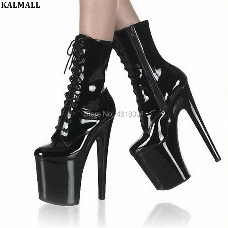 KALMALL Sexy Exotic Pole Dance Booties Platform Extreme High Heels 20 cm Fetish Heels Lace Up Shoes Stripper Boots
KALMALL Sexy Exotic Pole Dance Booties Platform Extreme High Heels 20 cm Fetish Heels Lace Up Shoes Stripper Boots