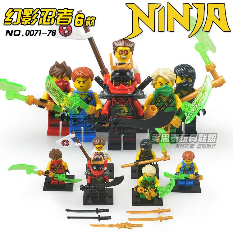 Decool 6pcs Phantom Ninja Criffin Turner KAI JAY COLE ZANE Lloyd Nya GARMADON Action figures Assemble Building Blocks Kids Toys
Decool 6pcs Phantom Ninja Criffin Turner KAI JAY COLE ZANE Lloyd Nya GARMADON Action figures Assemble Building Blocks Kids Toys