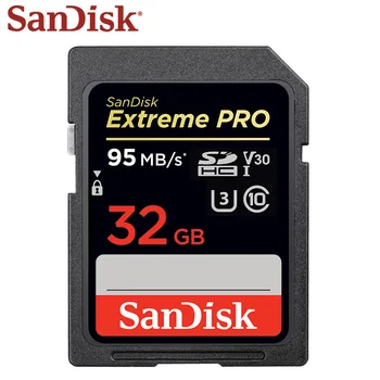 

SanDisk Memory Card Extreme Pro SDHC SDXC SD Card 95MB/s 32GB 64GB 128GB Class10 C10 U3 V30 UHS-I 4K For Camera Free Shipping