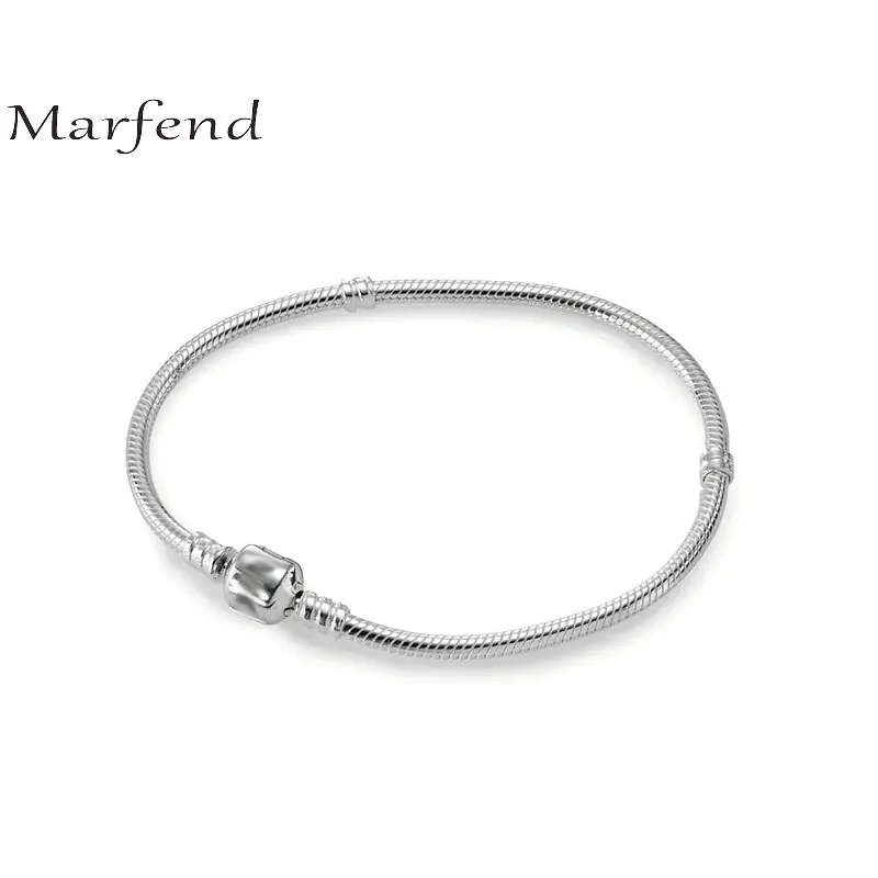 Marfend Fine Sterling Silver 925 Snake Chain Cylindrica Charm Bracelet & Bangle Fit Original brand Women Jewelry Gift 15cm-21cm 
Marfend Fine Sterling Silver 925 Snake Chain Cylindrica Charm Bracelet & Bangle Fit Original brand Women Jewelry Gift 15cm-21cm