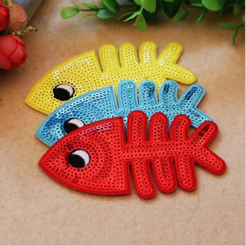 AHYONNIEX 10 PCS fish patches Sequin fish bones hand Embroidery Sew On Applique National representative girl portrait stickers
AHYONNIEX 10 PCS fish patches Sequin fish bones hand Embroidery Sew On Applique National representative girl portrait stickers